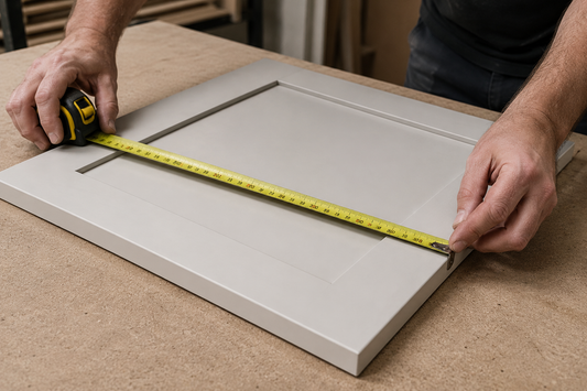 How to measure for custom size, made to measure shaker doors and cabinet doors.